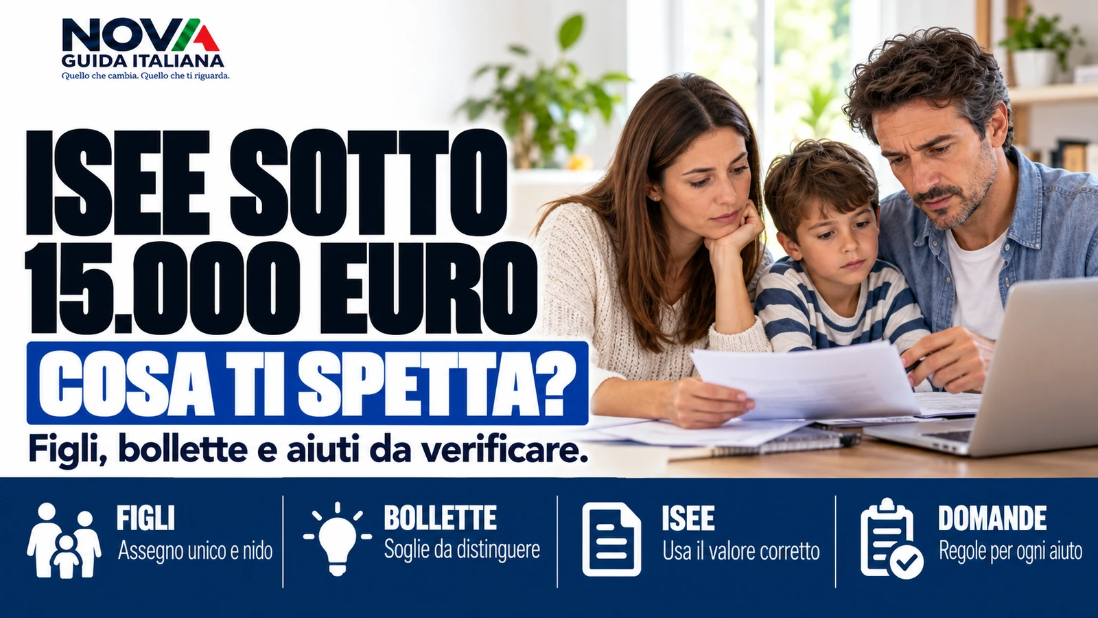 ISEE sotto 15.000 euro nel 2026, quali aiuti puoi ottenere